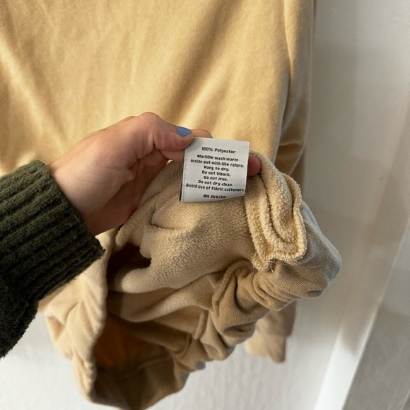 Dudley Stephens Tan Baldwin Mock Neck Terry Cloth Style Sweater XS - Picture 10 of 12